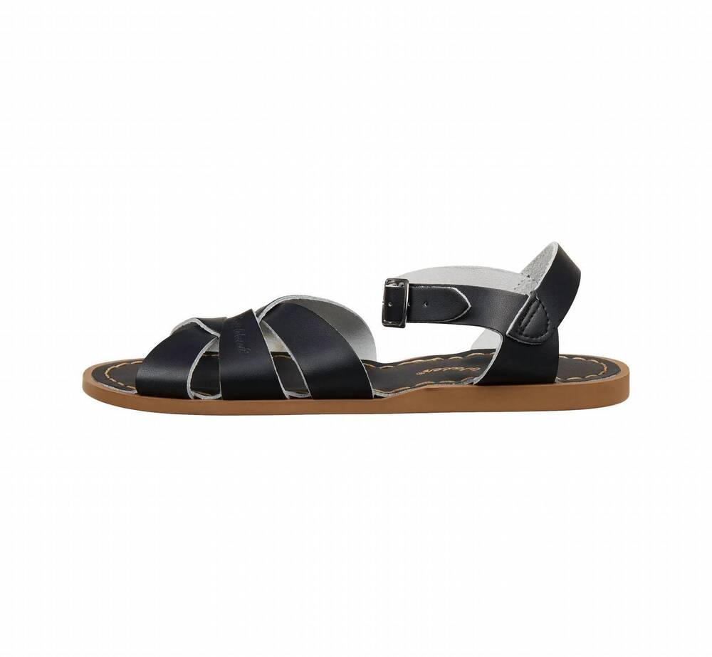 NEW SALT WATER SANDALS youth original slides in black